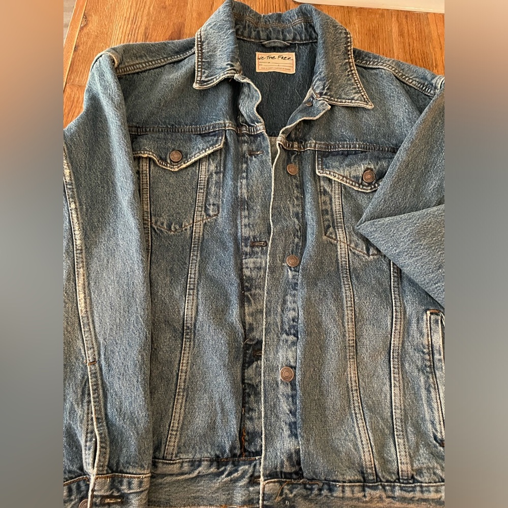 Free People Blue Jean Jacket